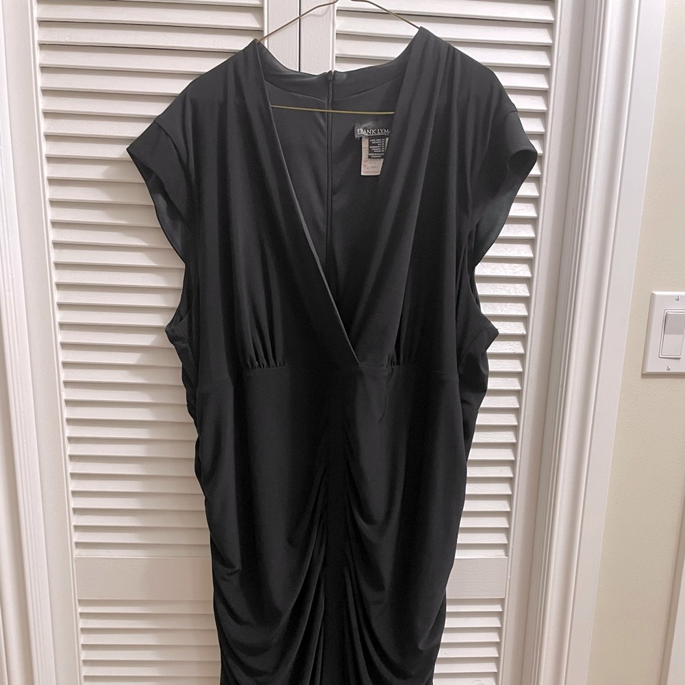 Jersey dress with ruching